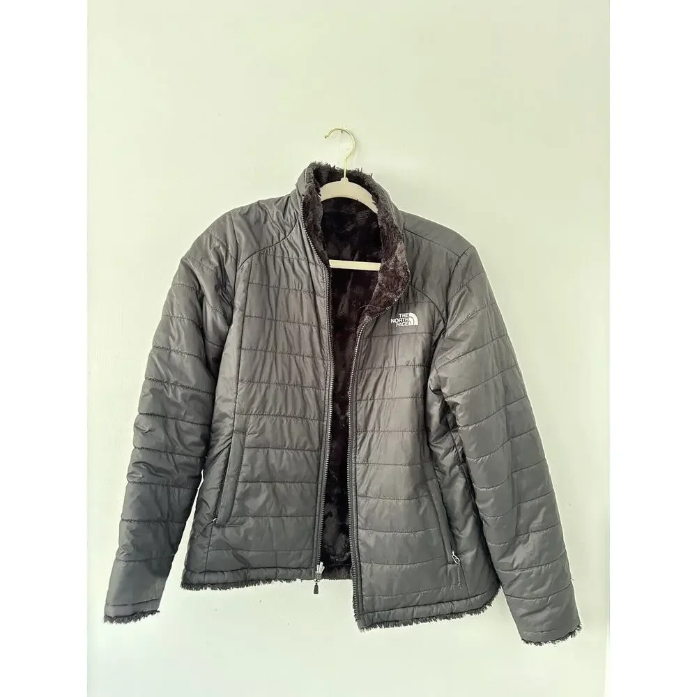 The North Face Black Reversible Jacket Small Sherpa